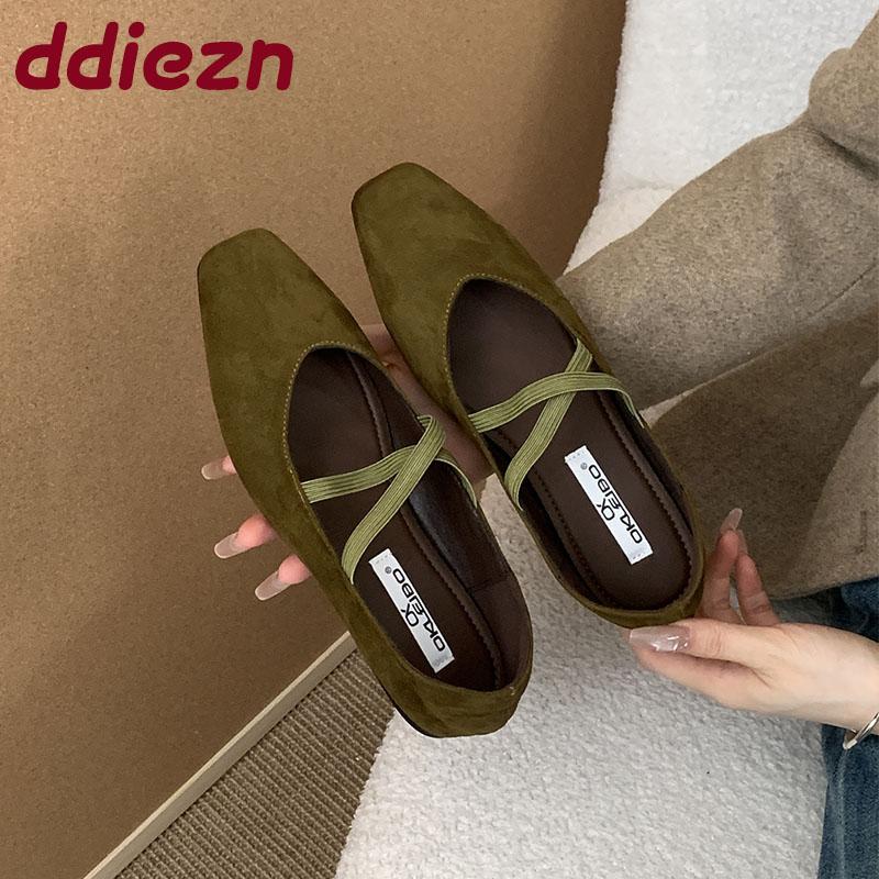 Fashion Fashion Round Toe Ladies Flats Slip On Shoes Casual Female Soft Footwear Shallow Women Ballet Flats Dance Shoes