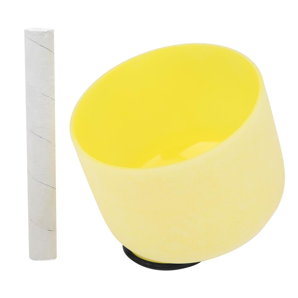 8 Zoll B-Note Mattierter Quarz Kristall Klangschale Meditationsmusikinstrument Schale