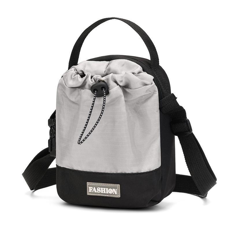 Waterproof Nylon Sling Bag - Outdoor Travel Pouch with Dedicated Water Bottle Pocket (New Nylon Crossbody Design)