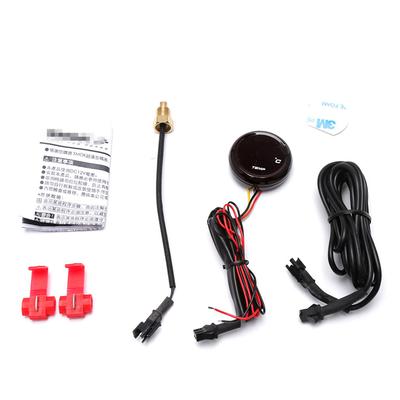 Evrensel Motosiklet Termometre Göstergeleri Su Sıcaklığı Sıcaklık Dijital Ekran Gösterge Ölçer 18mm Sıcaklık Sıcaklık Sensörü Adaptörü ile