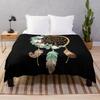 Colorful Dreamcatcher Bohemian Super Soft Fleece Throw Blanket Lightweight All Season Warm King Queen Size Blanket Lightweight