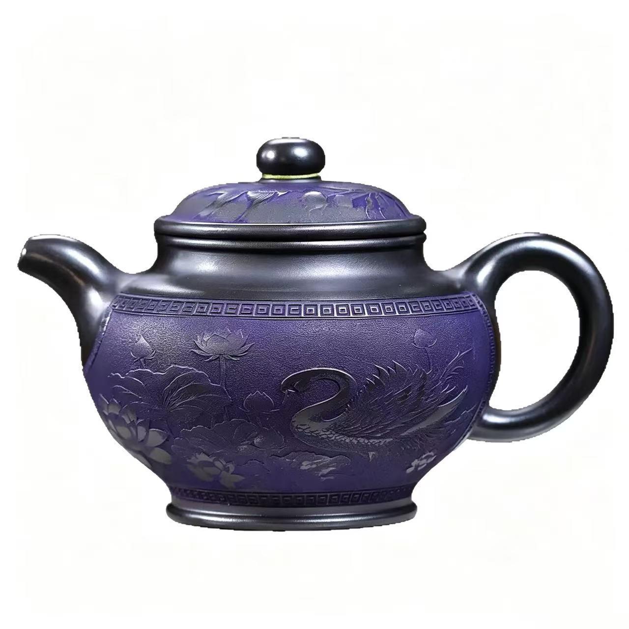 High-Capacity Duan Ni Yixing Zisha Teapot Set for Gift-Giving