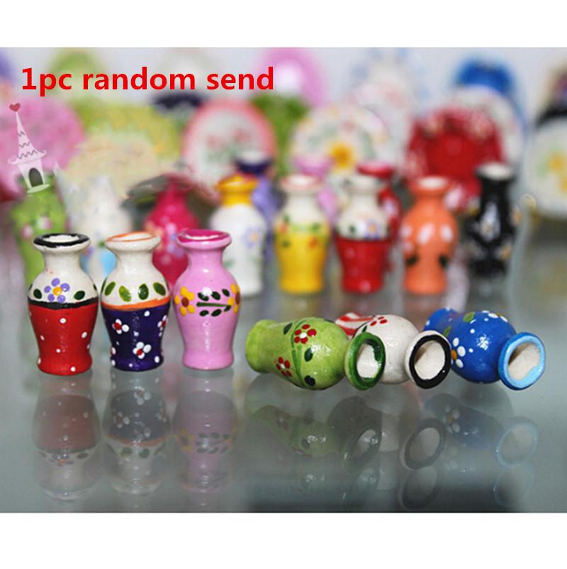 1/2/3Pcs Mini Flower Vase Bottle For Doll House Kitchen Furniture Decoration Accessories Simulation Toy 1:12 Dollhouse Miniature