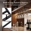 1/2/3 Row Under Cabinet Stemware Holder 27/35cm Hanging Cup Holder  Home Storage