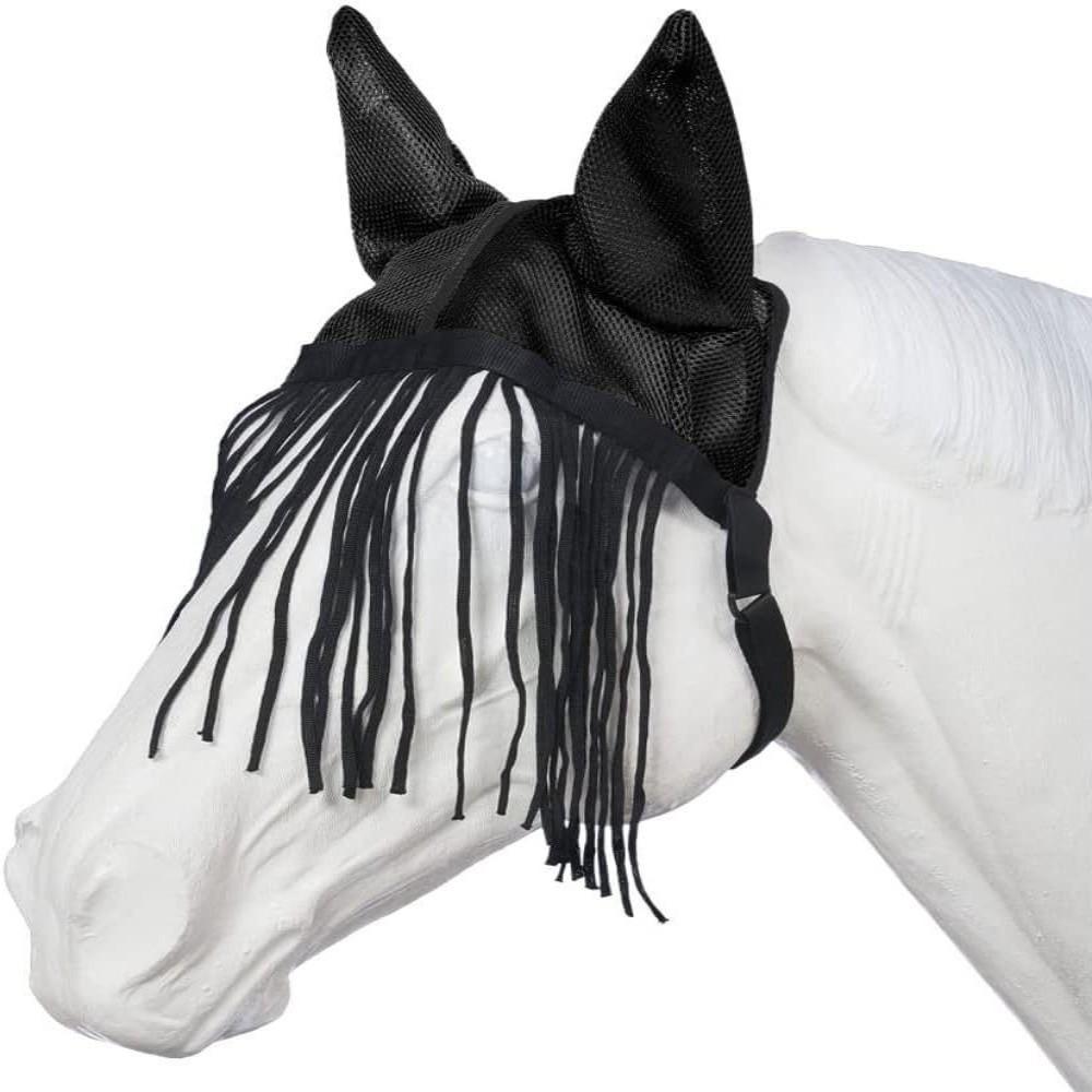 With Tassels Fly Protector Mask Breathable Mesh Horse Fly Cover Equine Mask Outdoor Grazing