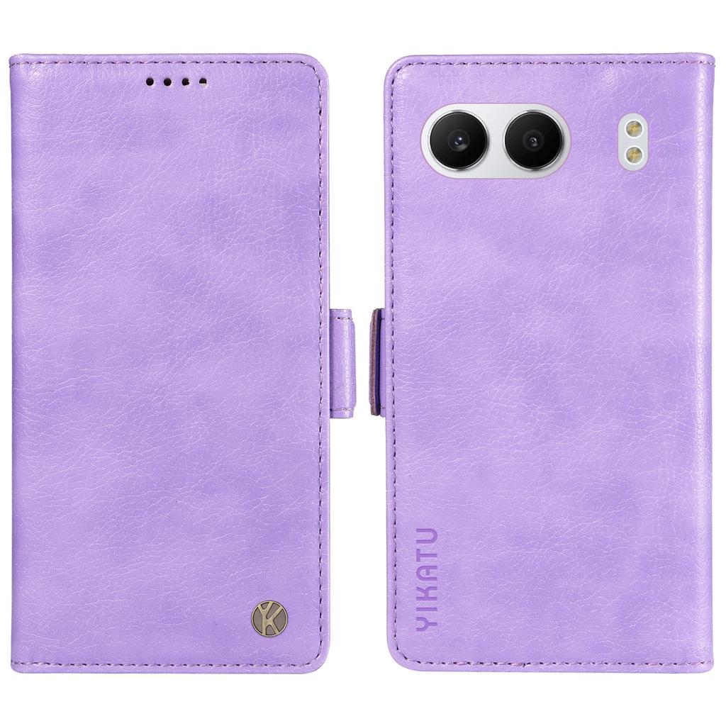 YIKATU YK-007 For OnePlus Nord 4 Case Side Buckle PU Leather Phone Cover Litchi Texture