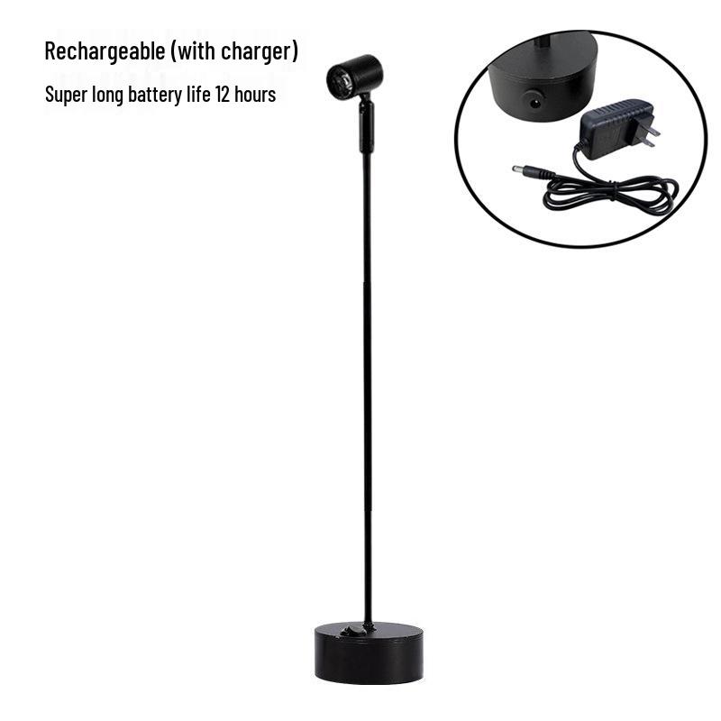 LED Batteriebetriebener Schmuckstrahler für Straßenstände und Schreibtische - Kabelloses Laden