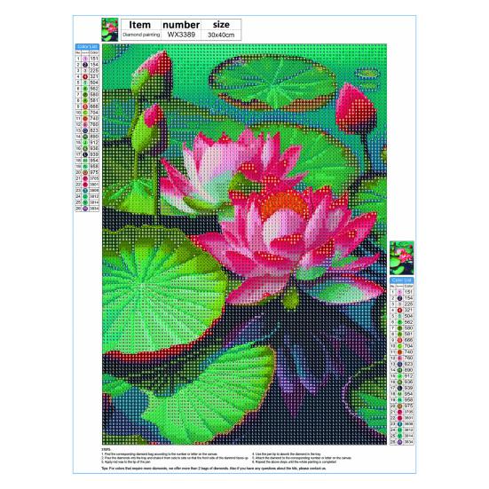 1 Set Rhinestone Painting Kit DIY Exquisite Floral Pattern Rhinestone Picture