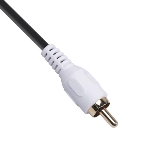 Professional 6.35mm Male to Dual RCA Male Audio Cable HiFi Stereo Aux Adapter for Mixer