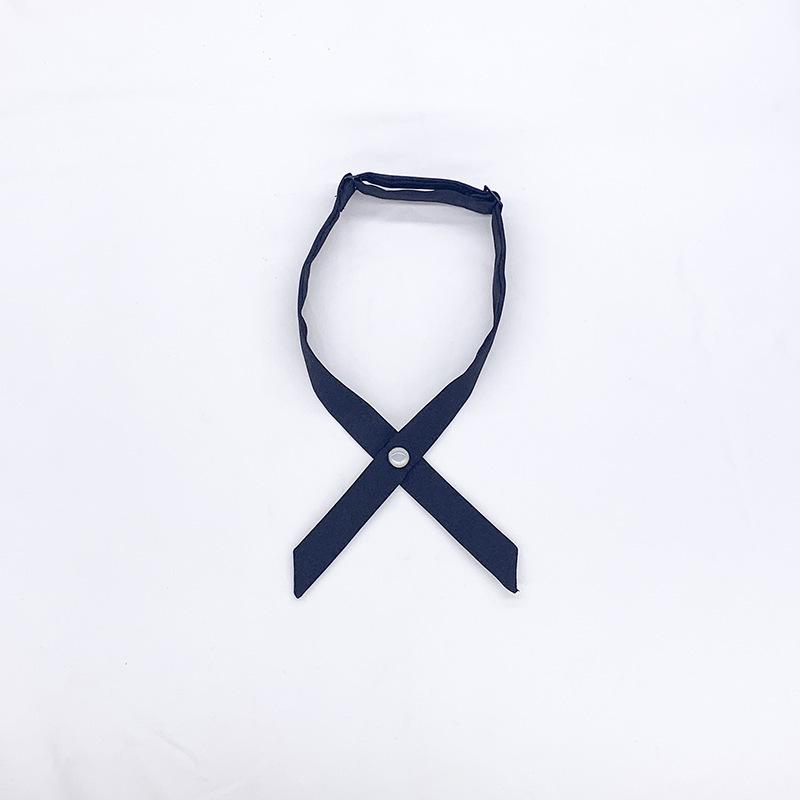 Japanese School Uniform JK Cross Tie - Black, Deep Indigo, Red