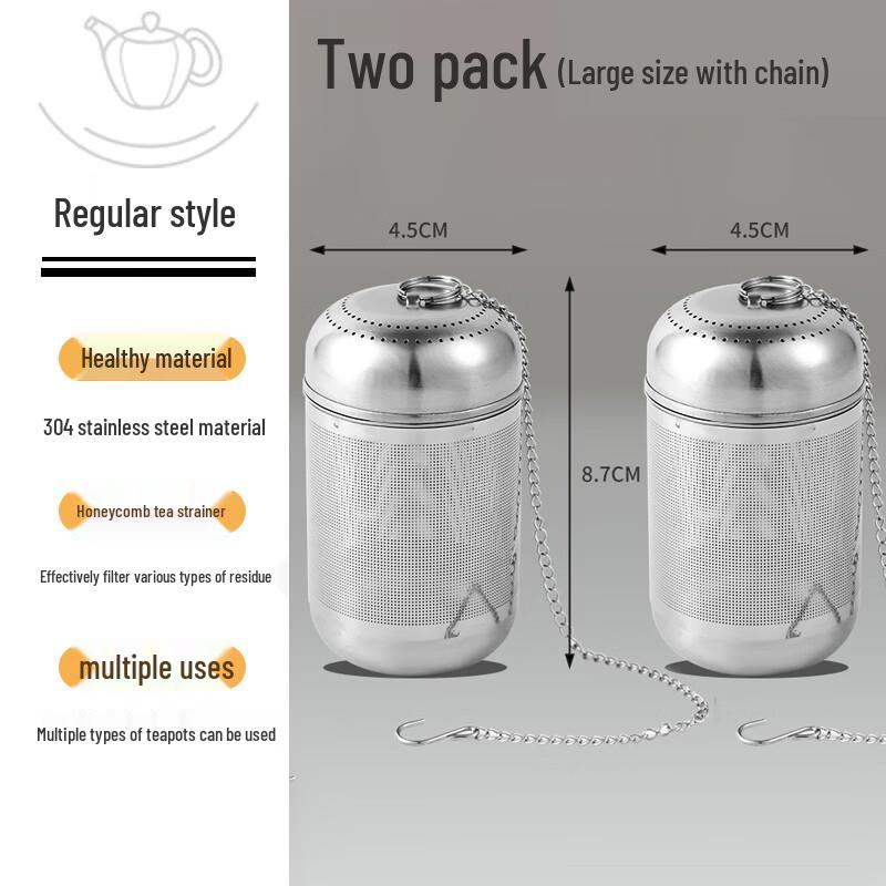 Yuzhuxun 304 Stainless Steel Tea Infuser with Chain