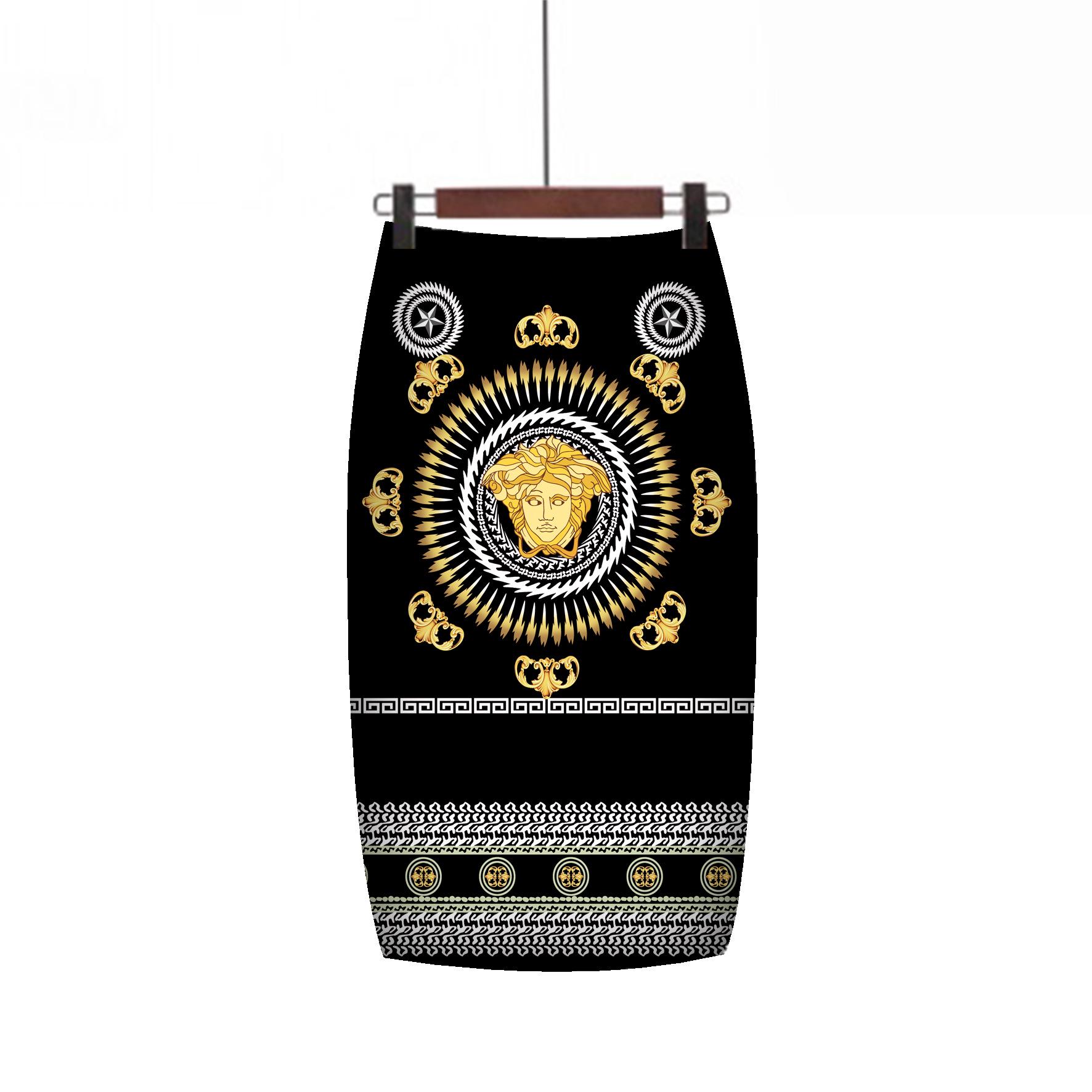 

Женская юбка средней длины с цифровой печатью — стильно и модно XX Large