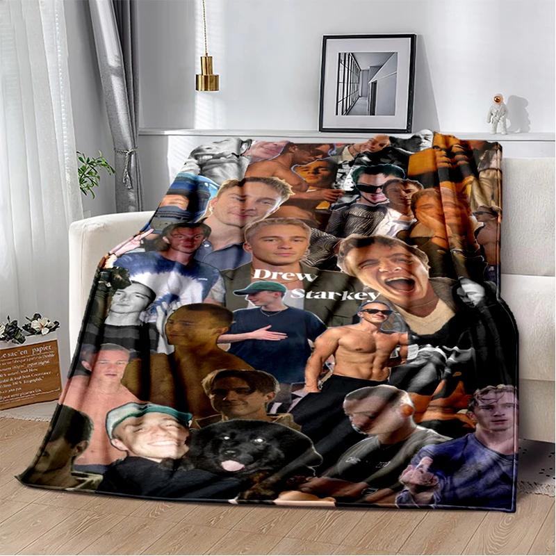 Coperta morbida in peluche 3D Drew Starkey Rafe Cameron, Coperta in flanella per Soggiorno Camera da letto Letto Divano Coperta da picnic Regalo
