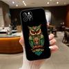 Cartoon Art Owl Phone Case for Samsung S20 S21 S21S S22 S23 S24 FE Ultra Plus Lite F06 F16 M06 M16 M56 A07 A17 A36 A37 A55 A57
