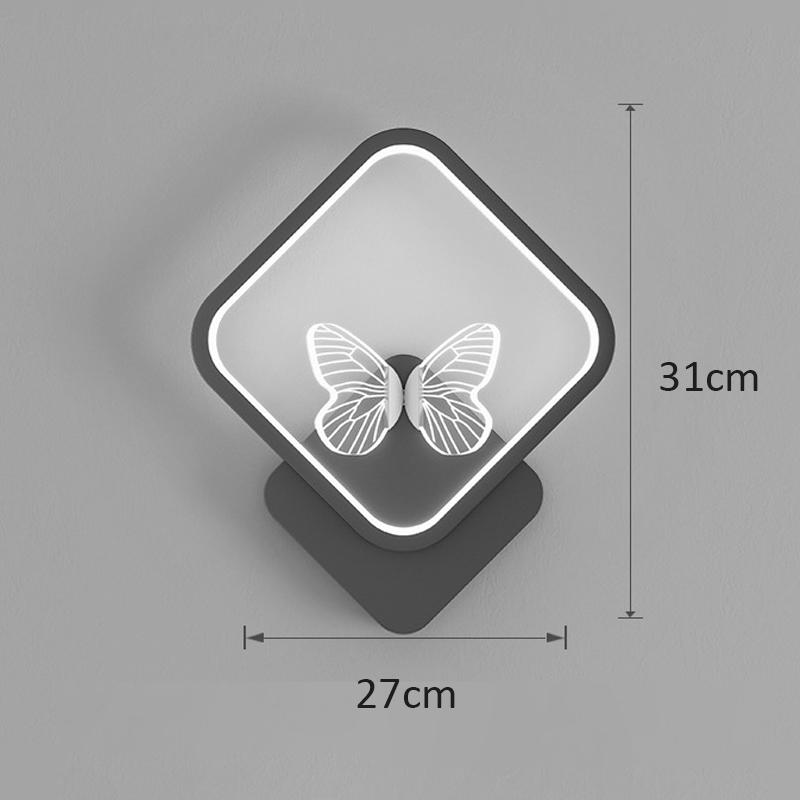LED Modern Sofa Butterfly Wall Lamp Decor Bedside Tables Lamps For Home Hall Kitchen Living Room Nordic Indoor Lighting Light