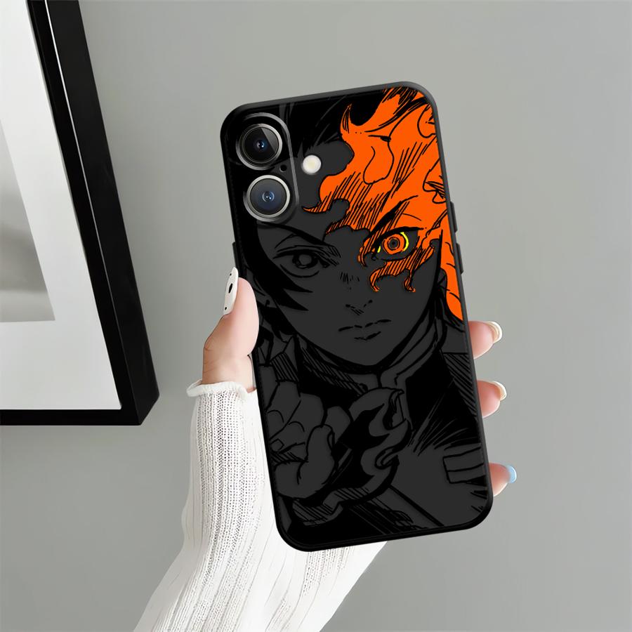 Hot Demonss Anime Slayers Soft Back Phone Cover Case for iPhone 15 Plus X XS XR 7 8 13 Mini 11 17Air 17 16 Pro Max 12 SE 14