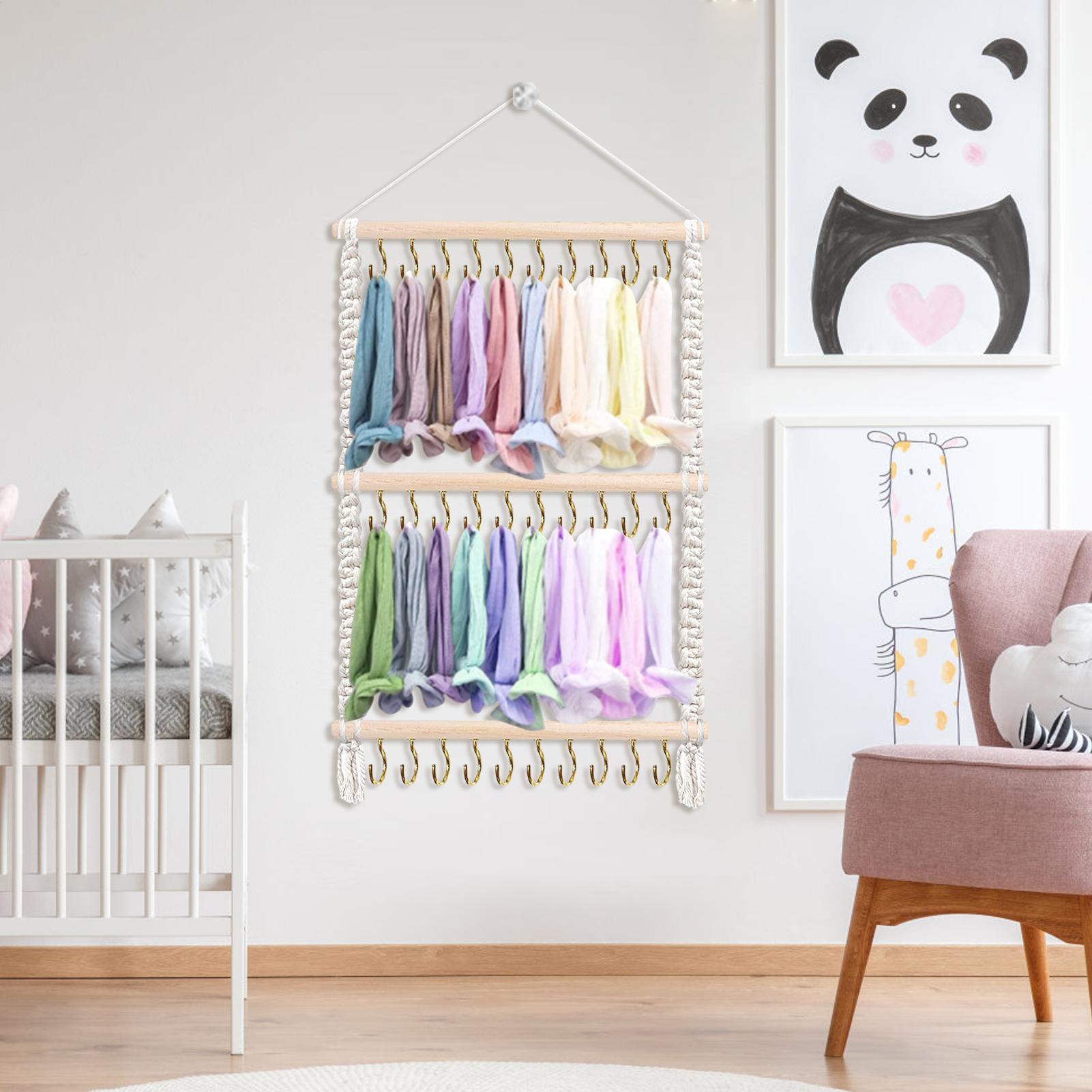 Bow Organizer For Girls Handmade Headband Storage Hanger Large Capacity Bow Holder For Headbands Clips Ties Scrunchies Home CN 2480₽