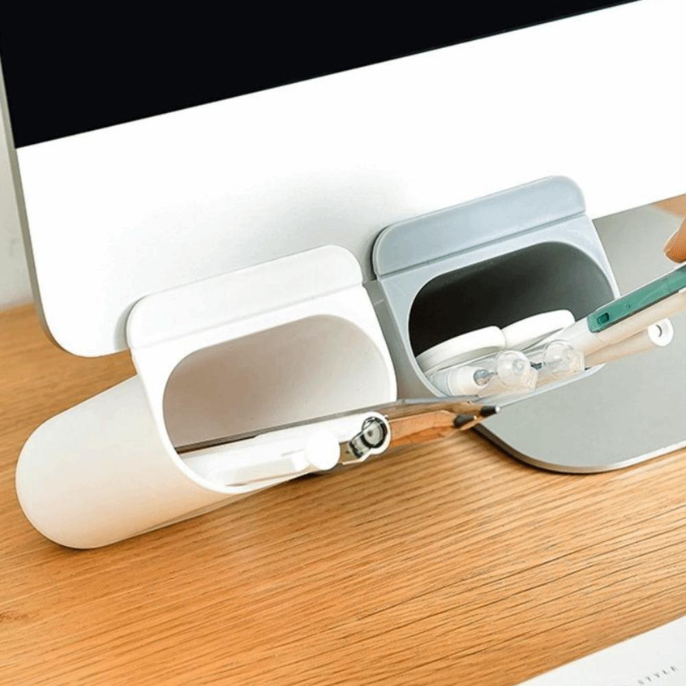 Saving Student Stationery Pen Container Paste Pencil Box Desktop Storage Box Hangable Pencil Box