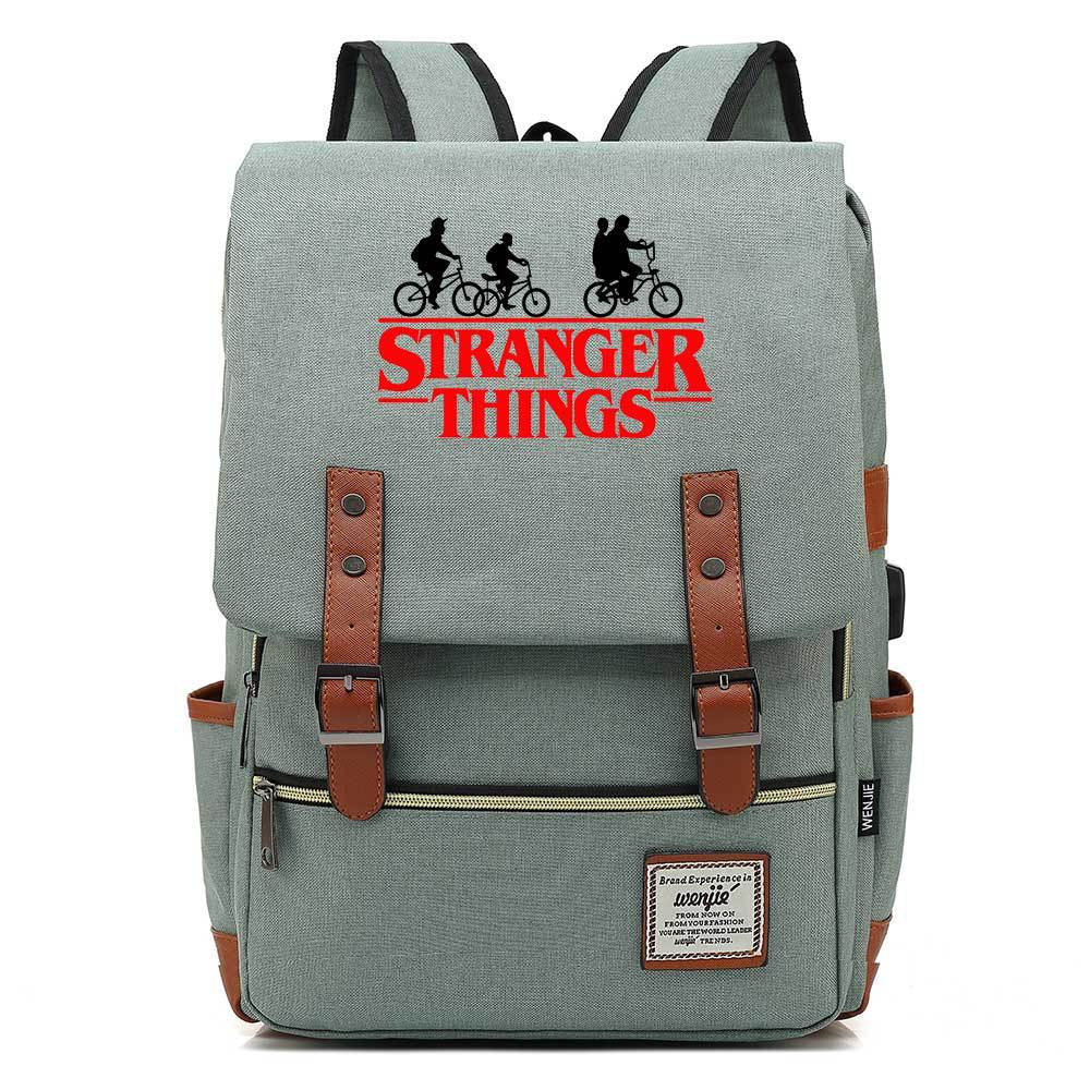 Stranger Things Studenten-USB-Rucksack