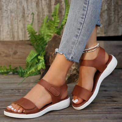 Slope Heel Big Size Low Heel Sandals Summer New Shoes
