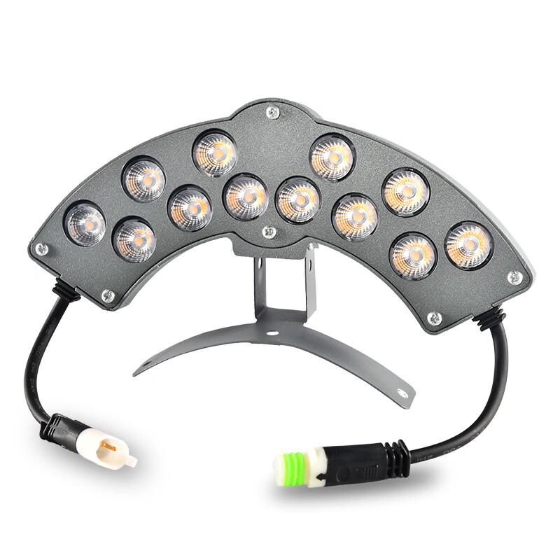 Nufeng Wasserdichte Wellblech-Dachziegel-Lampe, 12+7 Drachenstil