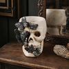 Halloween Gift Idea Gothic Skull Pen Holder, Spooky Butterfly Makeup Brush Desk Organizer Organizer, Desktop Pencil Cup for Home Office Decor