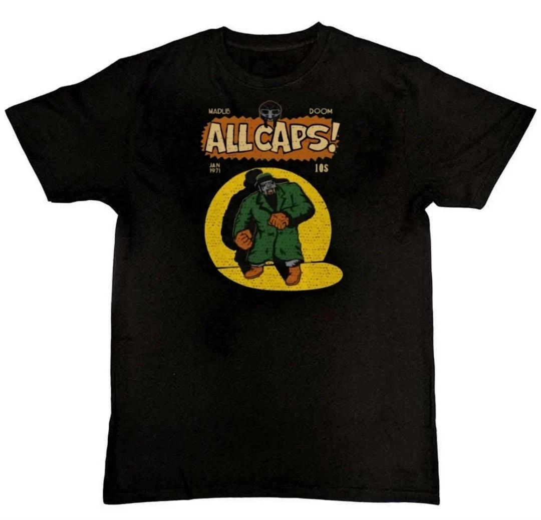 Men s and Women s T-shirts Madlib Doom All Caps MF Doom Graphic Print Unisex T-Shirt S M L XL 2 3 4 XL L
