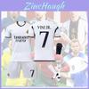 Authentisches Real Madrid Heim 7 Vini.jr Fußballtrikot Set Polyester Material Shirt Hose Socken Und Schutzausrüstung
