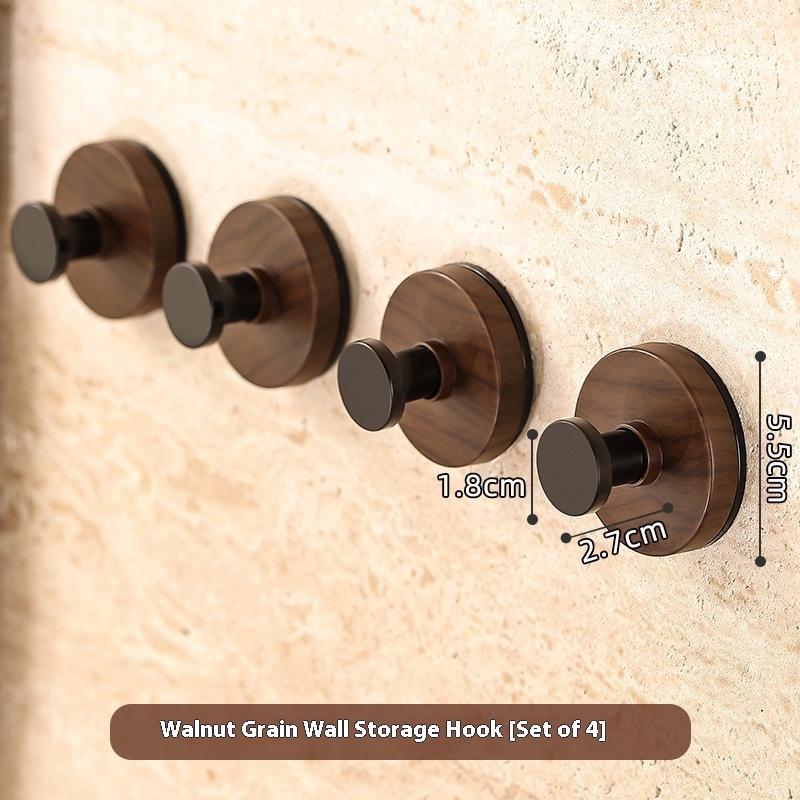 1/2/4PCS Grain Door Hook Adhesive Bathroom Towel Rack No-Drill Wall-Mounted Coat Hanger Hook For Kitchen