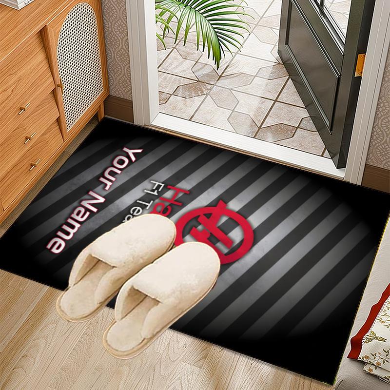 Custom Name Ha-as F1 Team Rug Office Rug, Indoor Rug, Chair Rug, Living Rooms, Doormat Game Rug Home Decor Birthday Christmas Gifts