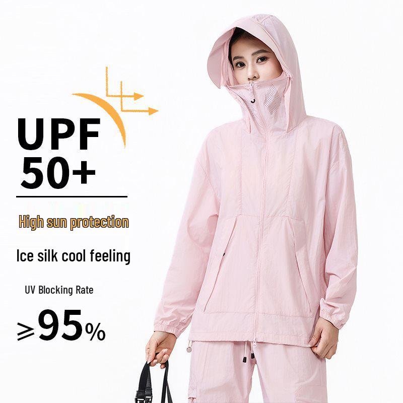 Unisex Summer UV Protection Ice Silk Jacket – Breathable, Lightweight Skin Clothing for Fishing