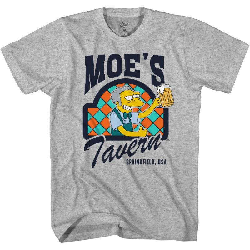 Fashion Women s T-Shirt The Simpsons Mens Krusty The Clown Shirt Krusty S светло-серый