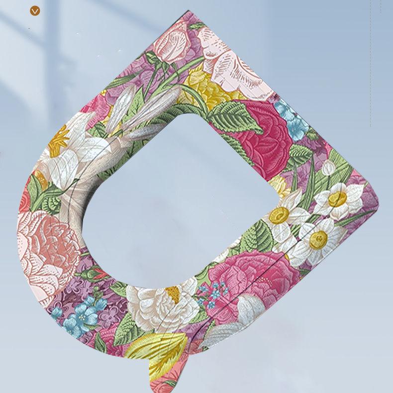 Waterproof Toilet Pad Universal Four Season Disposable Household Silicone Adhesive Foam Washable Winter Sofa Pad Toilet