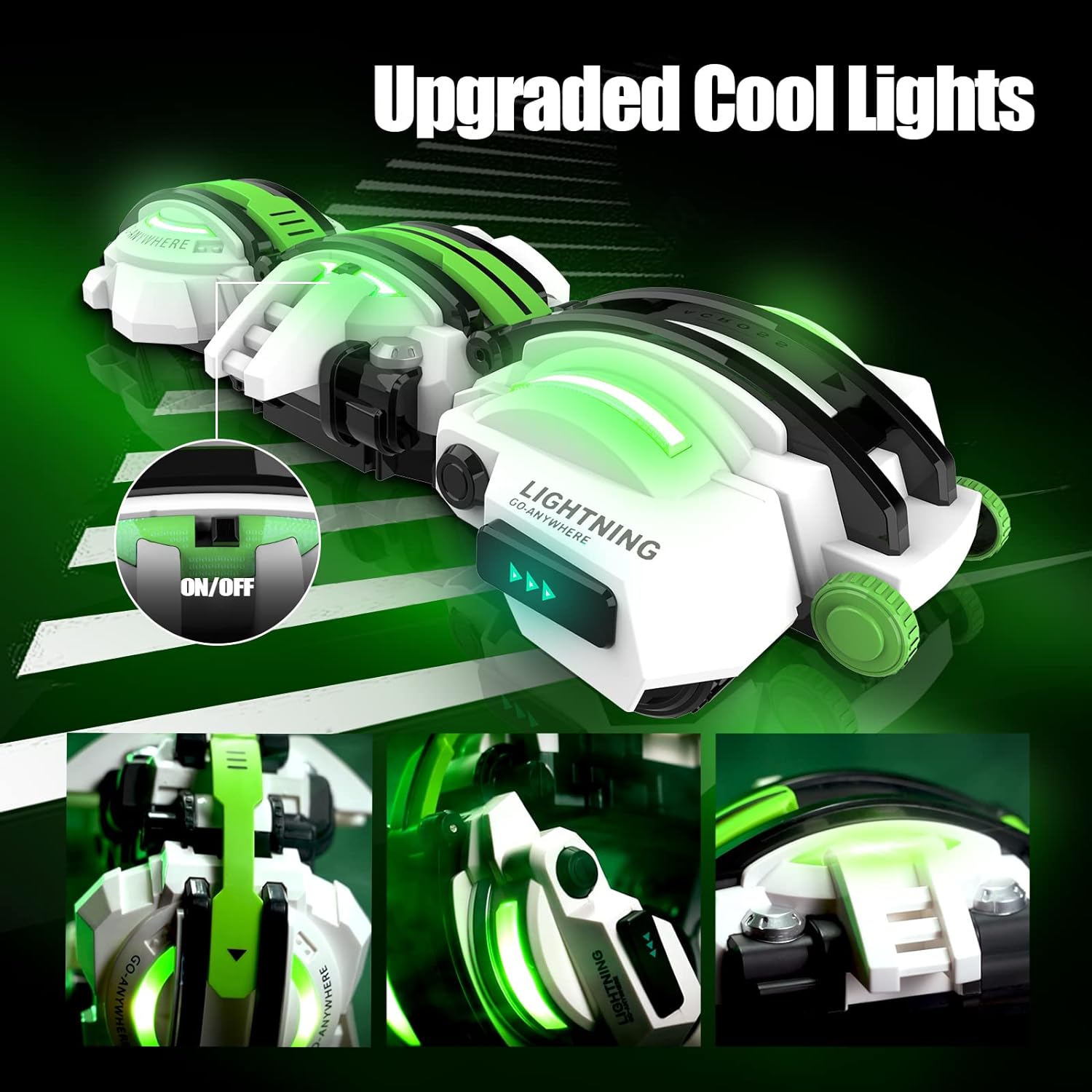 Радиоуправляемые машинки со светодиодными фонарями - автомобильная змея с дистанционным — фото 4