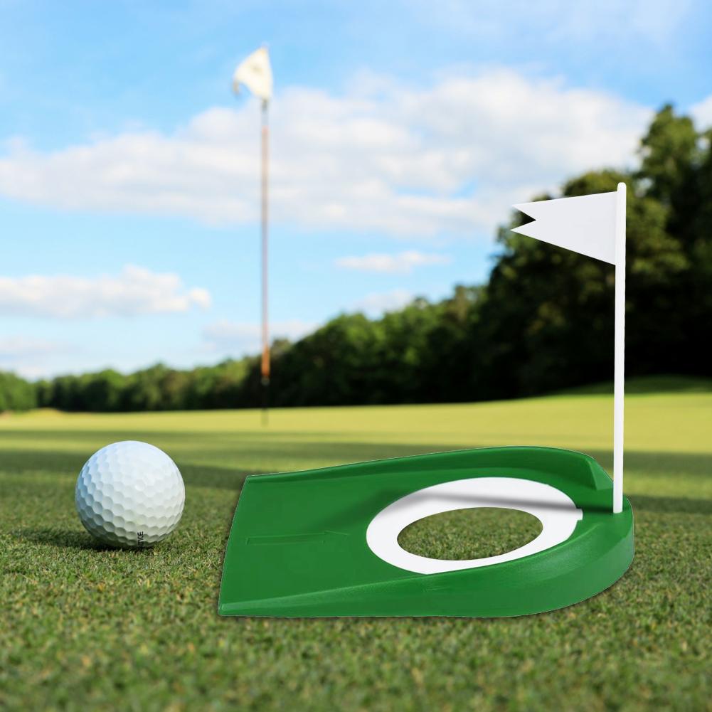 Golf Putting Cup Golf Putting Training Aids with Flag Golf Putting Disc Golfs Practice Hole Cups Auxiliary Tool for Men Women
