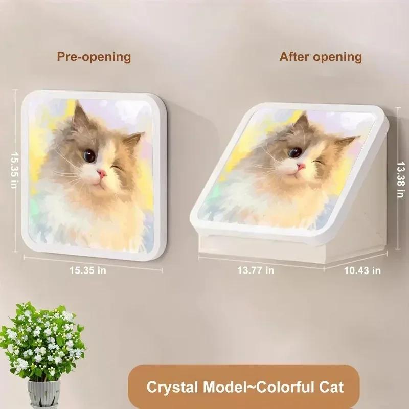 Prateleira de armazenamento de pintura de banheiro espessada, prateleira de armazenamento dobrável à prova d'água, armário de armazenamento de mural de parede sem impactos para banheiro