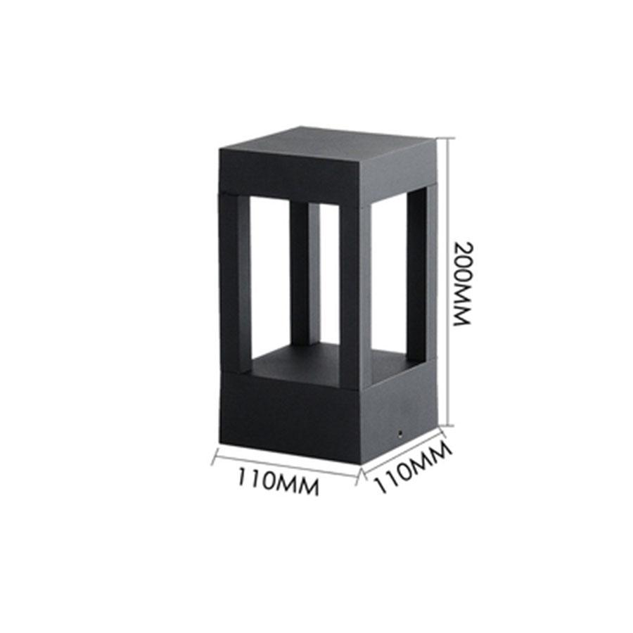 

10 Вт водонепроницаемый светодиодный светильник для садовой дорожки, современный алюминиевый столбчатый светильник для наружного двора, виллы, ландшафтного газона, светильник White 6000K