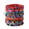 Hot-selling cotton men's and women's bohemian hand-woven bracelets, 12-piece set, colorful surf bracelets