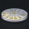 2mm Nail Art Decoration Wheel Portable 12 Wheels Acrylic Multi-purpose Elegant Jewels Decor Wheel for Cellphone Case