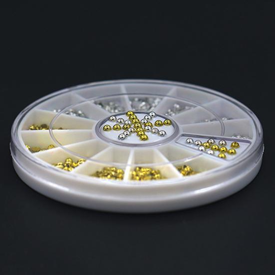 2mm Nail Art Decoration Wheel Portable 12 Wheels Acrylic Multi-purpose Elegant Jewels Decor Wheel for Cellphone Case