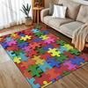 1PC Multicolor Puzzle Pieces Art Print Carpet Living Room Bedroom Bedside Sofa Floor Mat Modern Home Decor Area Rug Kids Room