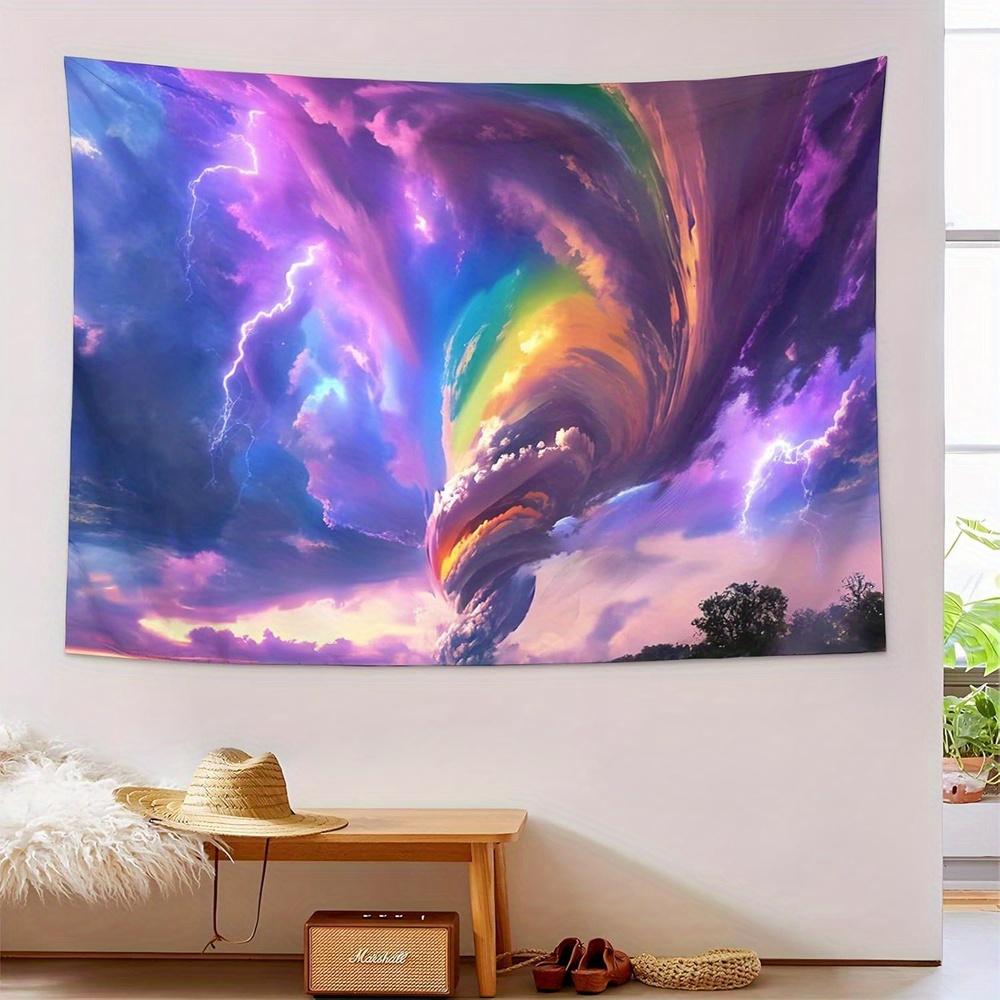 Vibrant Cosmic Vortex Tapestry Perfect for Bedrooms or Living Rooms Large Size Wall Art Create a Magical Atmosphere