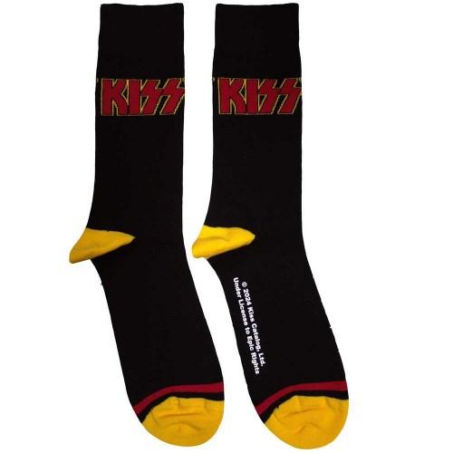 Kiss Unisex Adult Stripe Logo Socks