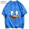 Cute Duck Is Very Nervous Print Men T Shirts Hip Hop ONeck TShirt Soft Cotton Male Sportswear Casual Comfortable Clothes