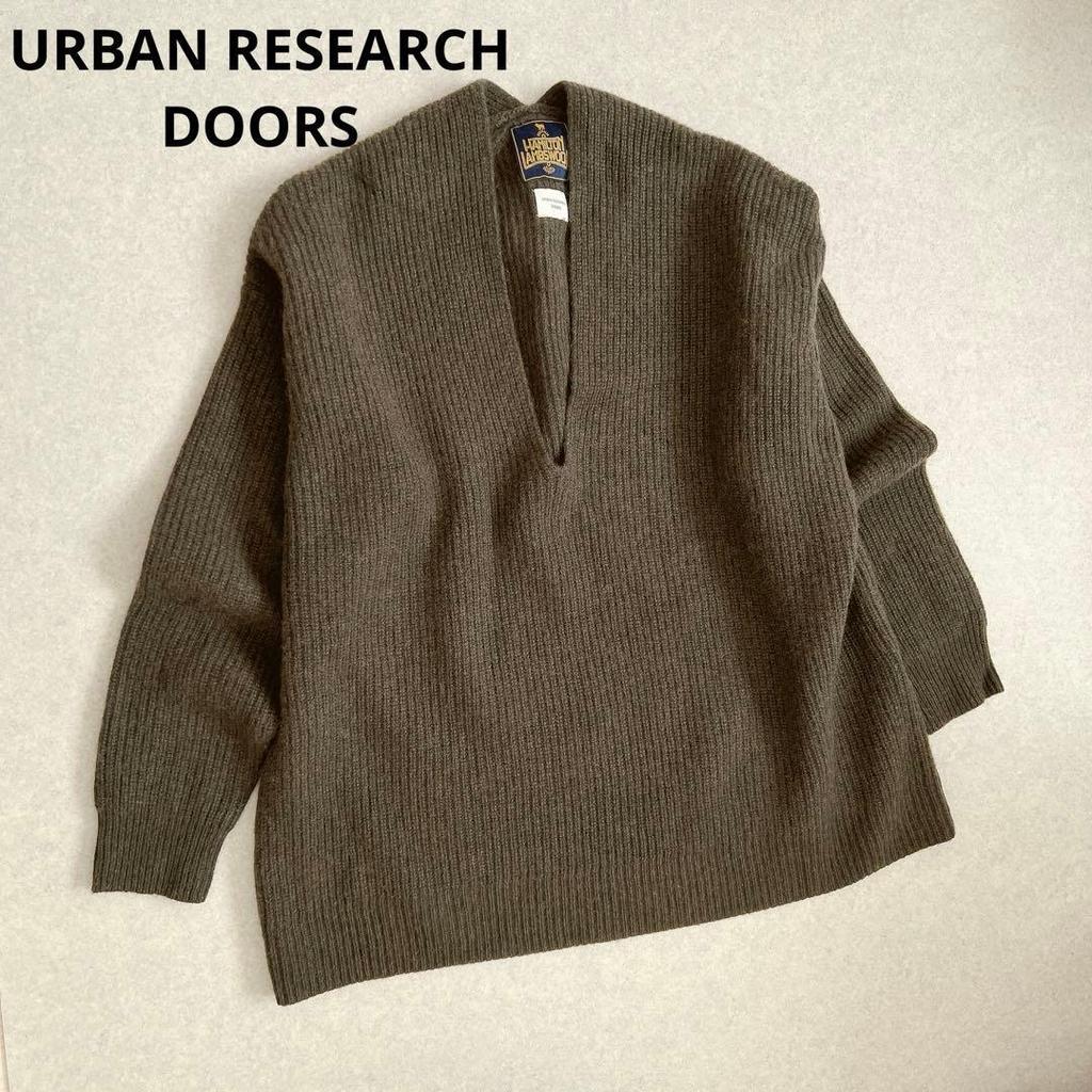 Used Urban Research Doors Hamilton Wool Knit Khaki