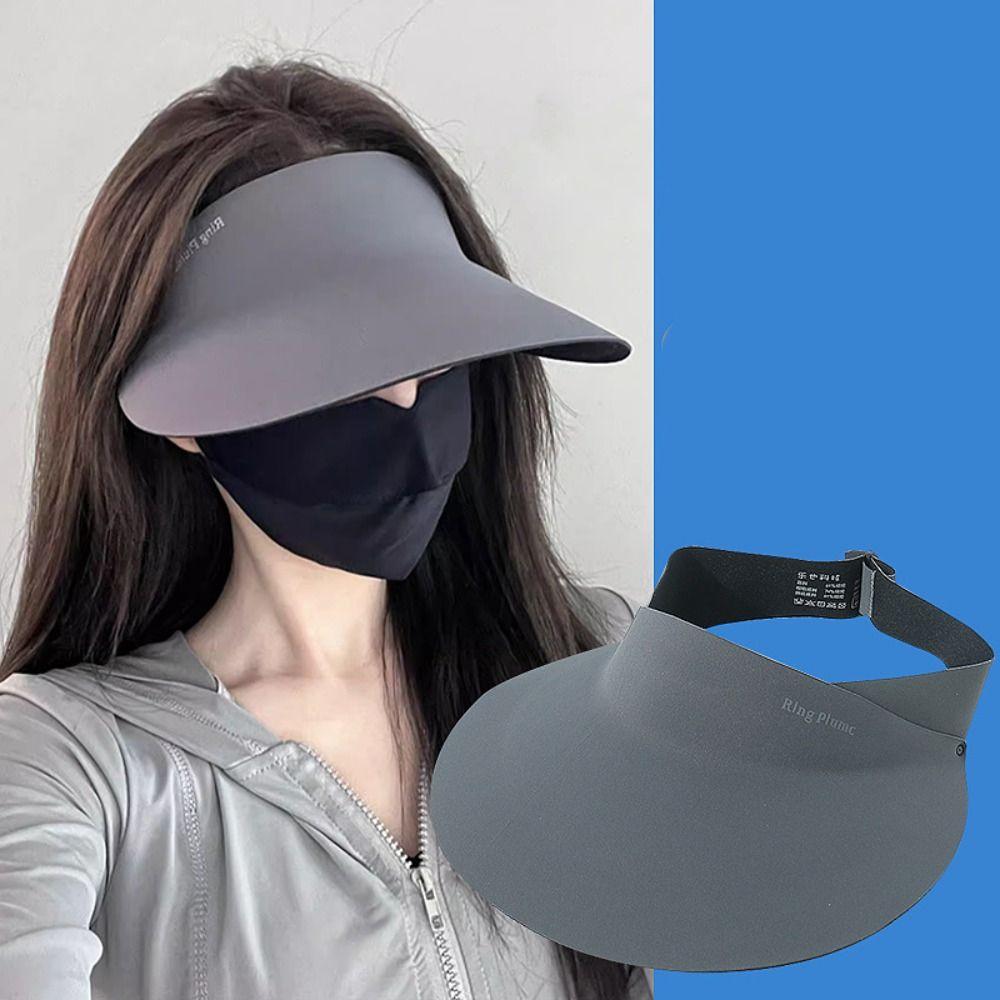 UV Protection Sunscreen Empty Top Cap Large Brim Visor Cap Fashion Summer Sun Hat  Sunshade