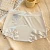 New underwear girls thin women's ice silk mid-waist women's boxer shorts breathable extended crotch comfortable underwear