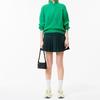 Lacoste Classic Fashion Minimalist Solid Color Leather Tote Shoulder Bag Small Women Bags Black NF4532IE000