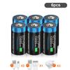 Batteria agli ioni di litio ricaricabile LR20 R20 D da 1,5 VD Batteria a celle D di tipo D Batterie ricaricabili USB per fornelli a gas Scaldabagno