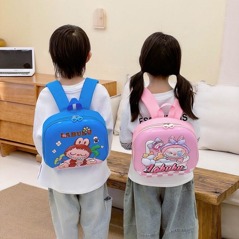 Labubu Cartoon Kids Backpack With Pvc Waterproof Material For Kindergarten Use